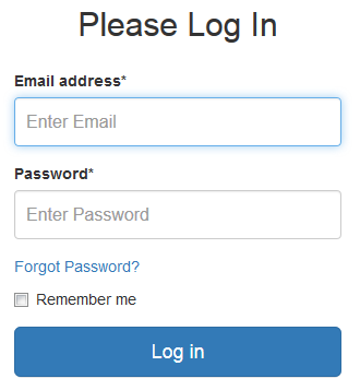 Default edge login template